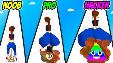 Gassy Run 3D - NOOB vs PRO VS HACKER