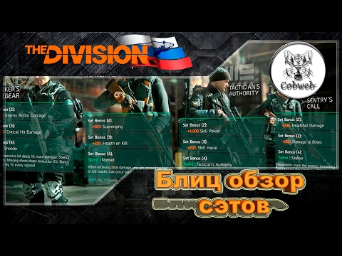 Видео: The Division Блиц обзор сетов