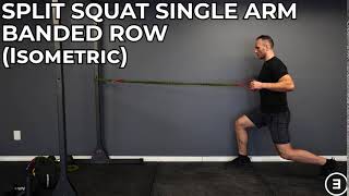 Celebrity Split Squat Single Arm Banded Row (Isometric) Profile