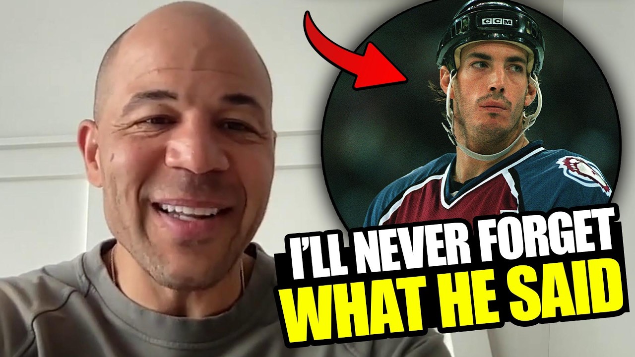 Jarome Iginla shares his first conversation with Joe Sakic 