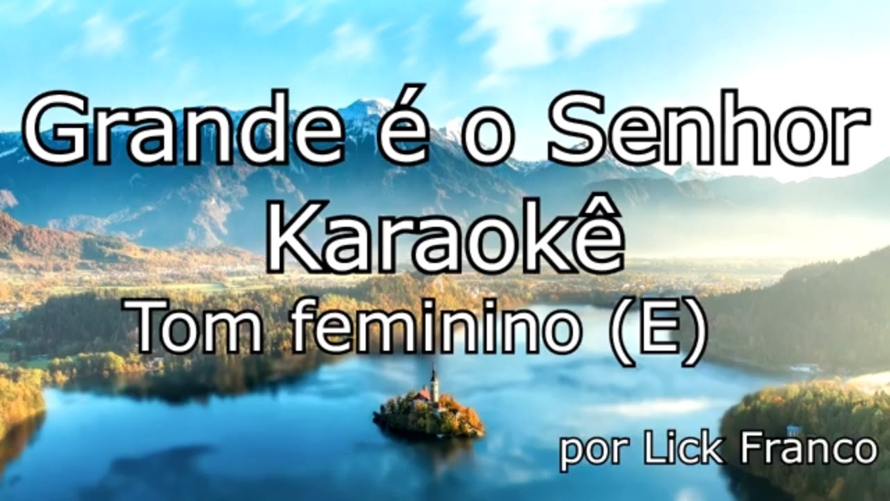 Grande é o Senhor Tom feminino E