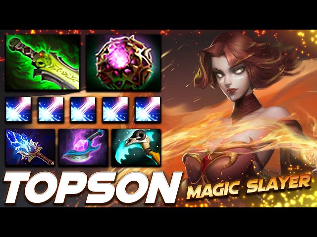 Topson Lina Magic Slayer - Dota 2 Pro Gameplay [Watch u0026 Learn] class=