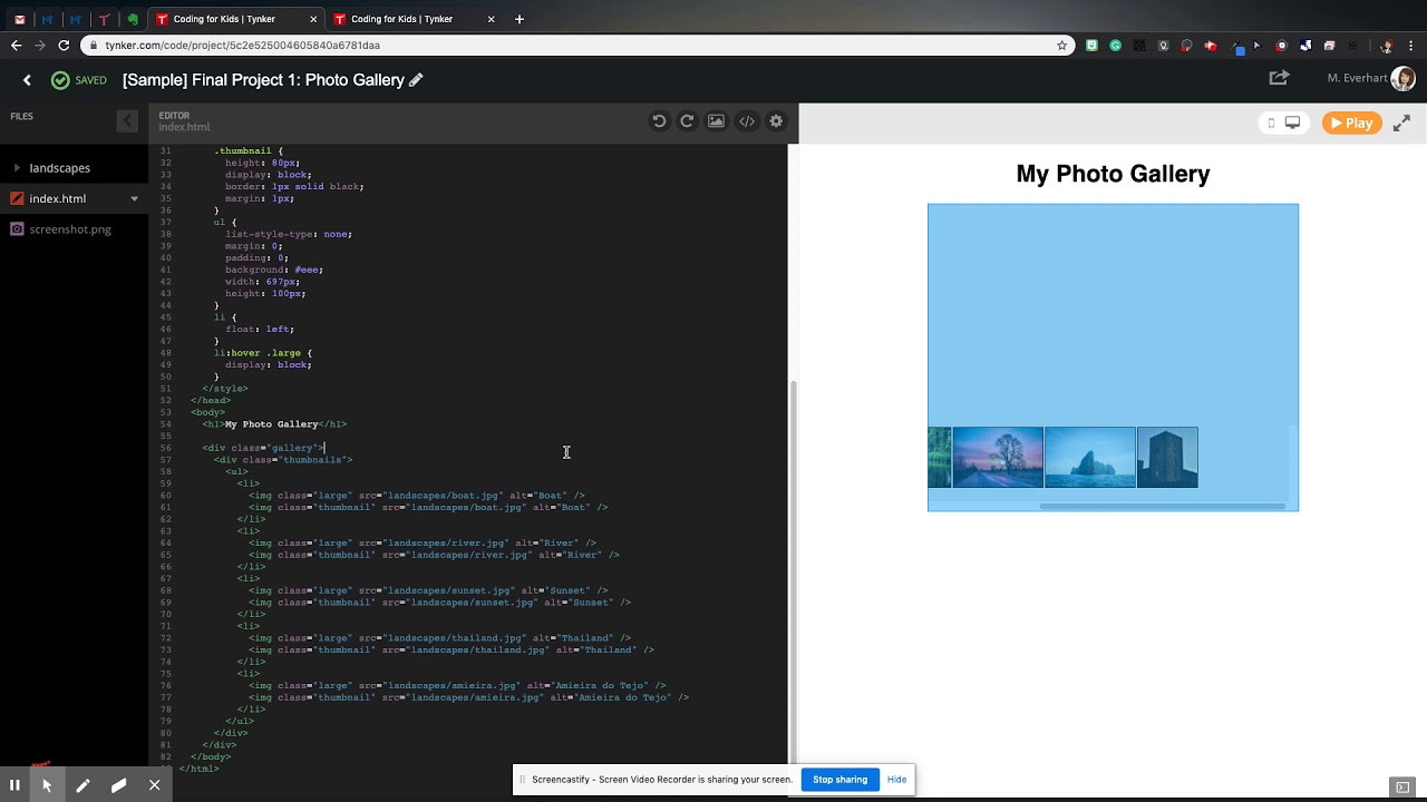Tynker HTML Final Project 1