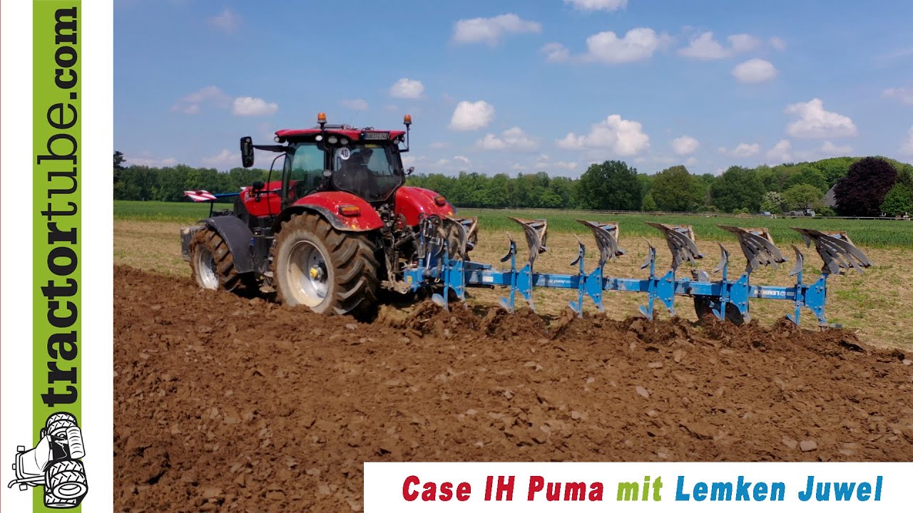 Case IH Puma 240 AFS mit Lemken  Juwel 10 - 6 Schar bei Landtechn. LU Gottschalk im Einsatz