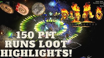 D2R - 150 Pit Runs Loot Highlights (GG SC