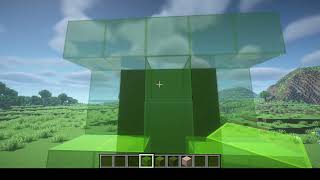 How to build a Slime statue simple and easy #minecraft #minecraftminibuild