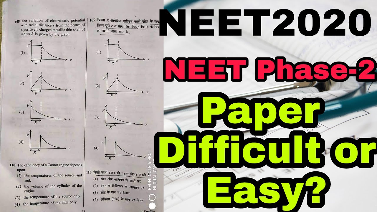 NEET 2020 Phase-2 | Paper was Tough or Easy | 