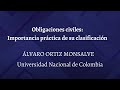 Obligaciones Civiles: Importancia práctica de su clasificación