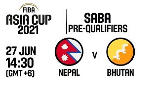 Nepal v Bhutan - FIBA Asia Cup 2021 - SABA Pre