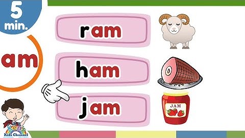 CVC WORDS | "am" Word Family | Short Vowel a | Reading Phonics for Kids