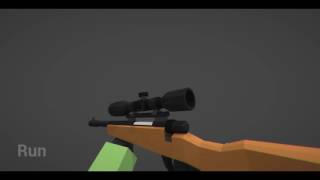 Low Poly FPS Arms - Sniper Animation Test