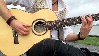 Miniatura del video "Space Oddity (David Bowie) - Acoustic Fingerstyle Guitar by Thomas Zwijsen"