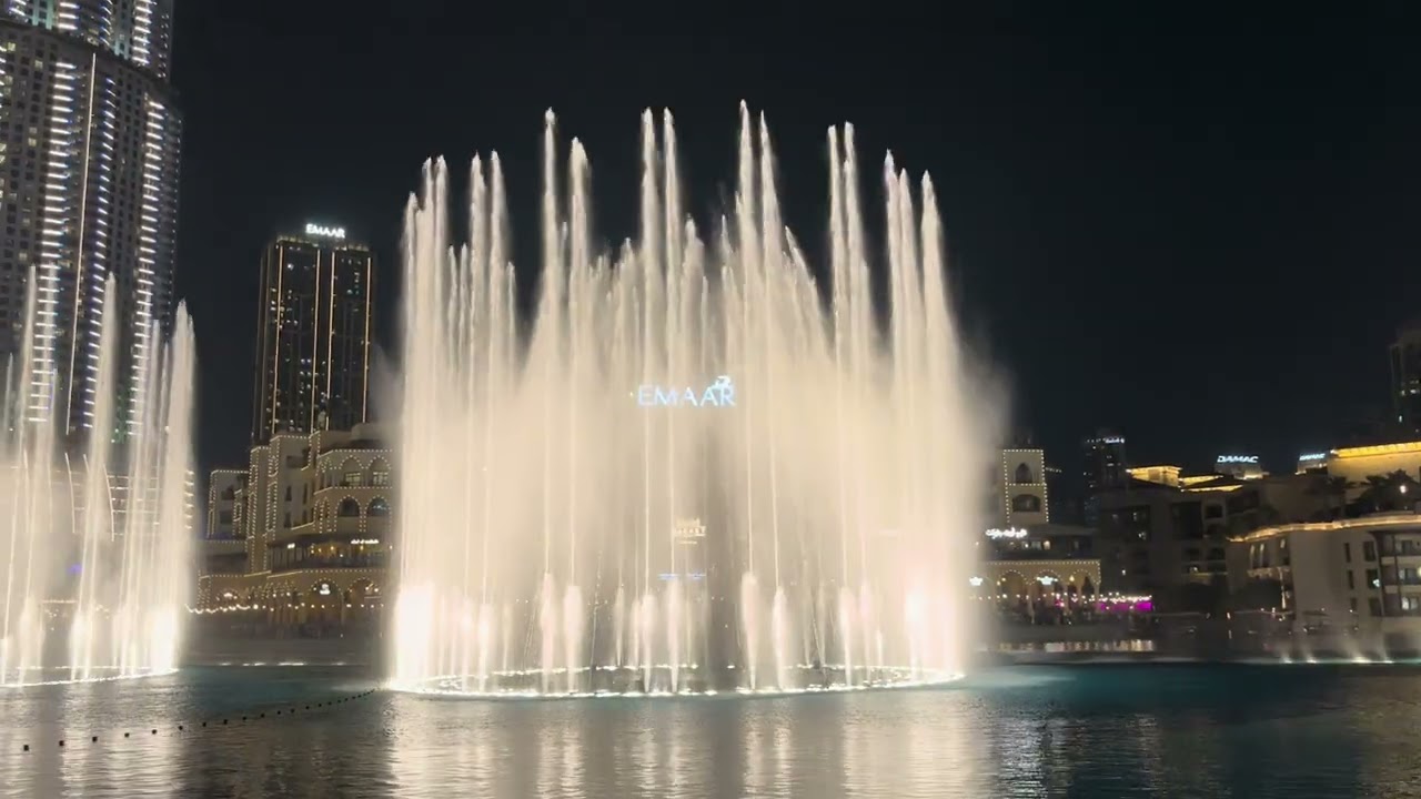 Dubai fountain show| Burj Khalifa 
