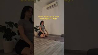 Fix Lower Back Pain in Minutes (4 Simple Yoga Poses) #yogaexercises