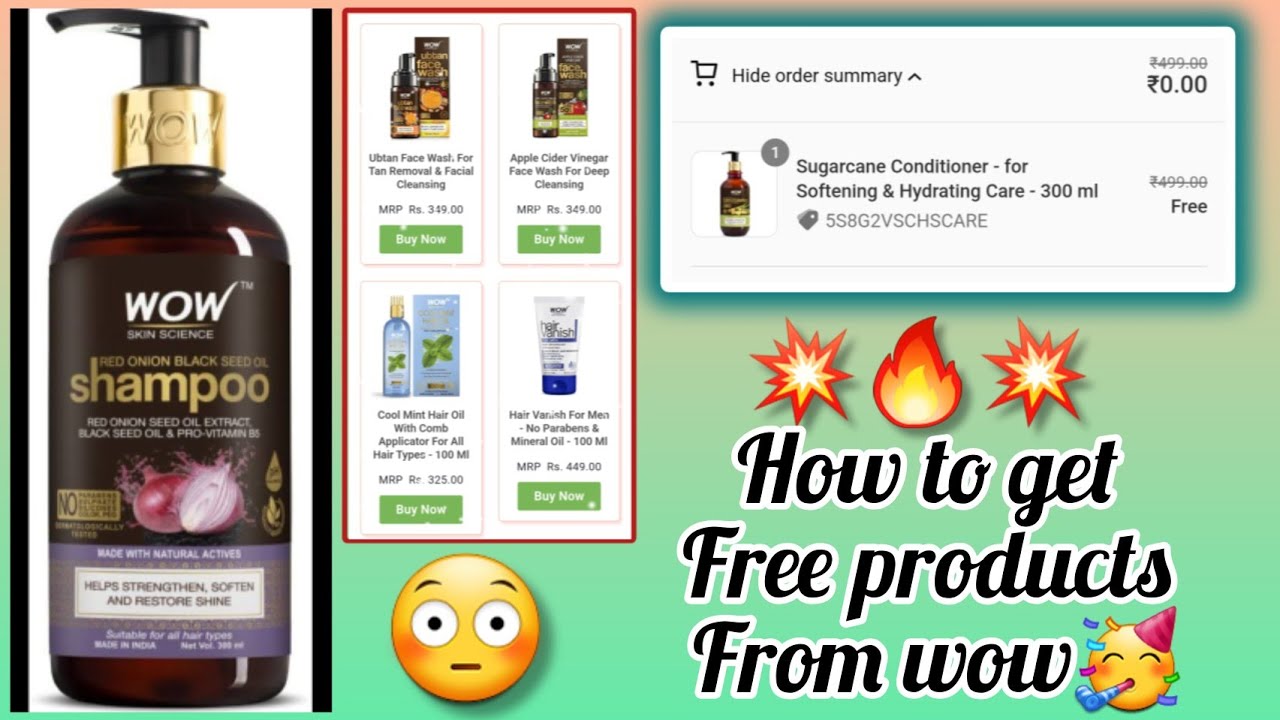 wow free products 😍 