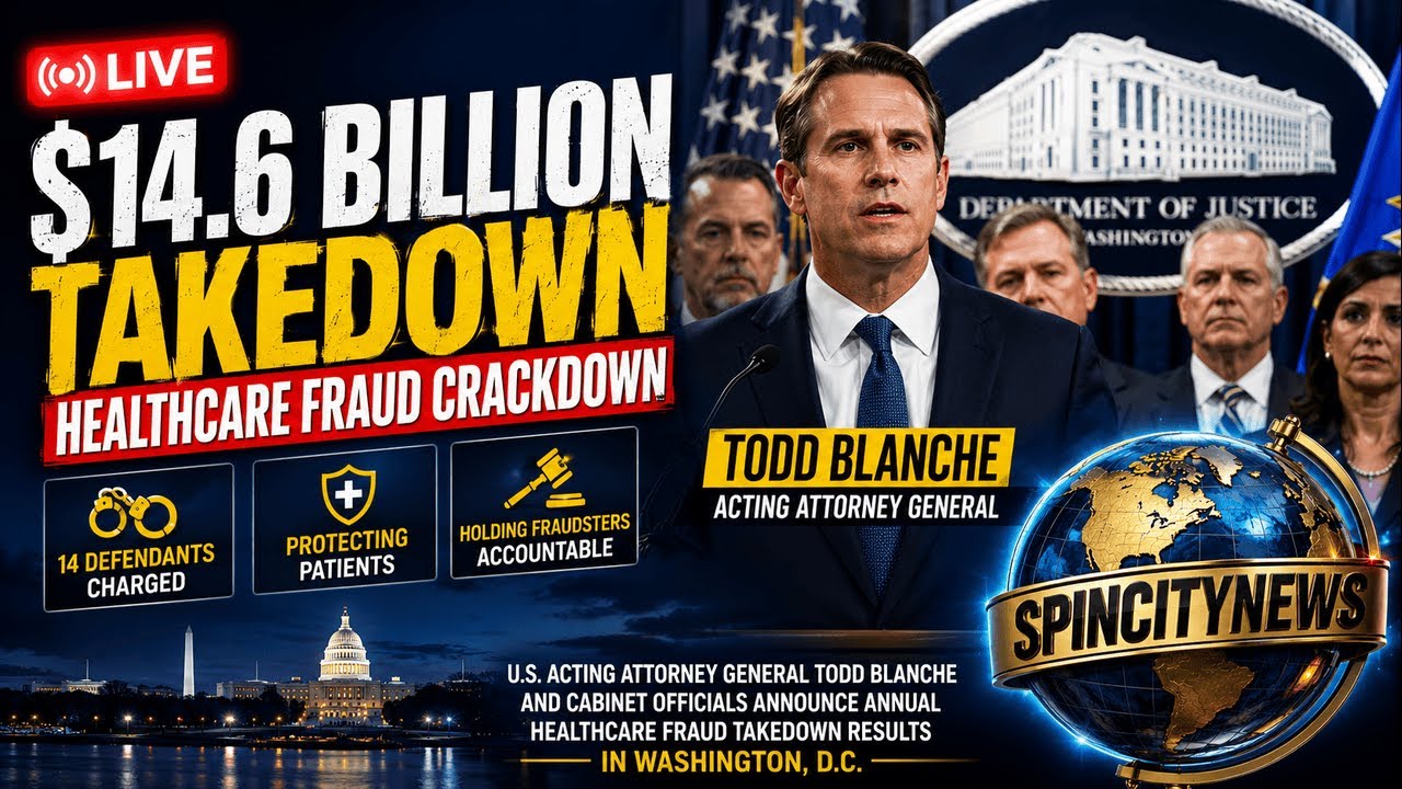 LIVE: US’s Todd Blanche on annual healthcare fraud takedown results