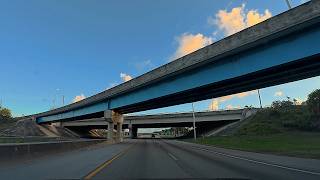 Miami Sunrise Highway Drive to Central Florida - I-95, I-595 & US-441 - 4K