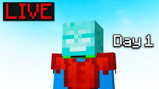 We're Speed Running to a Hyperion  [HYPIXEL SKYBLOCK LIVE] |  Day 1