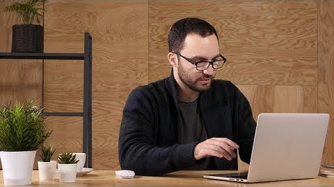 Man Using A Laptop Stock Video