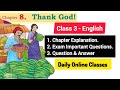Class 3 English / Thank God! / Chapter Important Questions for Exam/