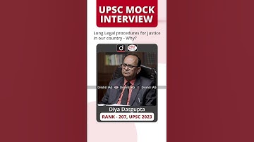UPSC Result 2023 | Diya Dasgupta | Rank – 207 #drishtiiasmockinterview #upscmockinterview