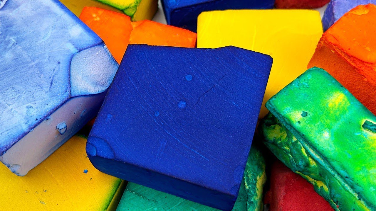 Crispy powder★GYM CHALK★Oddly satisfying video★Colored chalk★ YouTube