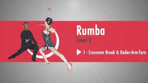 StepFlix Rumba, level 2, lesson 1: Crossover Break & Under Arm Turn