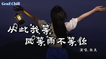 张良 - 从此我等风等雨不等你 (烟嗓男版)│Cong Ci Wo Deng Feng Deng Yu Bu Deng Ni『我只是陪你走了一段路，你路过就忘 我却停在当初』【动态歌词MV】