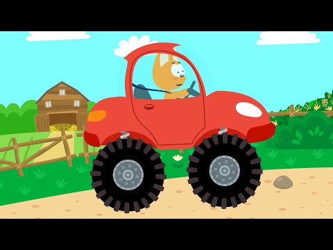 Super Car Song - Meow Meow Kitty Songs And Cartoons For Kids