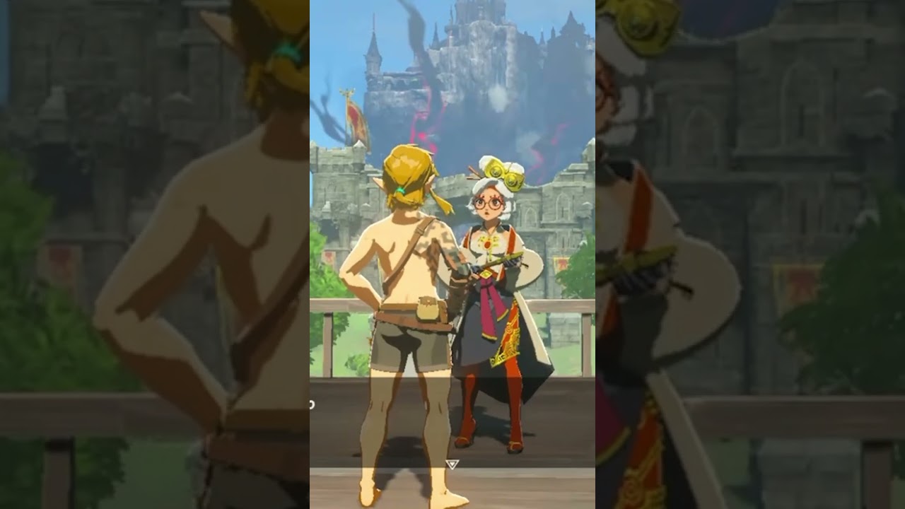 Link gives Purah some Milk! Zelda Tears of the Kingdom TotK 