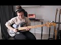 Michael jackson  get on the floor bass cover