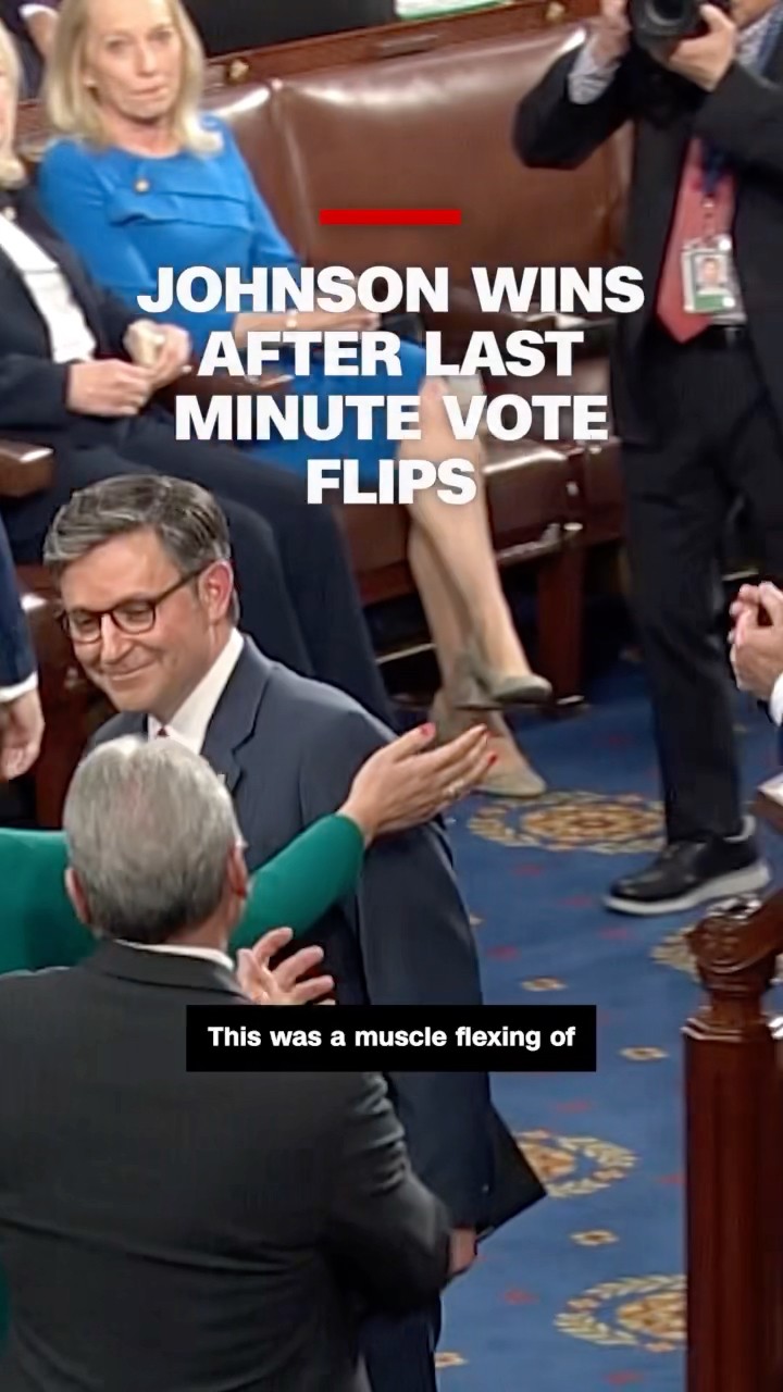 Johnson wins after last minute vote flips