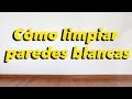 Co?mo limpiar paredes blancas