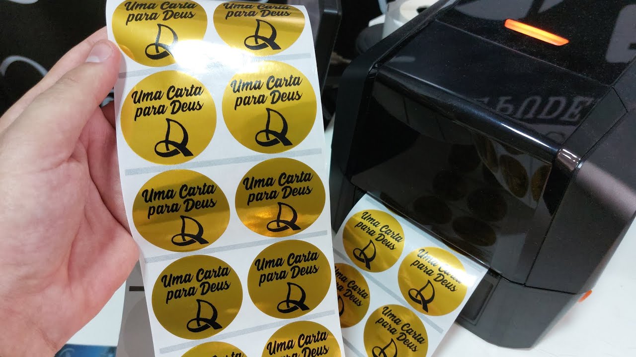 GOLD STICKERS ON THE ZETEX Z50X THERMAL PRINTER - YouTube