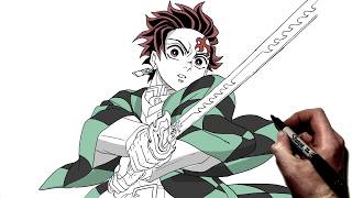 How To Draw Tanjiro | Step By Step | Demon Slayer