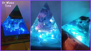 Custom Resin Pouring Crafts 👩‍🎨💕 | Resin Art Storytime 🏡 not Scary & Creepy 🎃 | Resin Pyramid #13