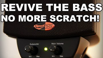 How to Repair Volume scratch Klipsch Promedia 2.1 volume knob