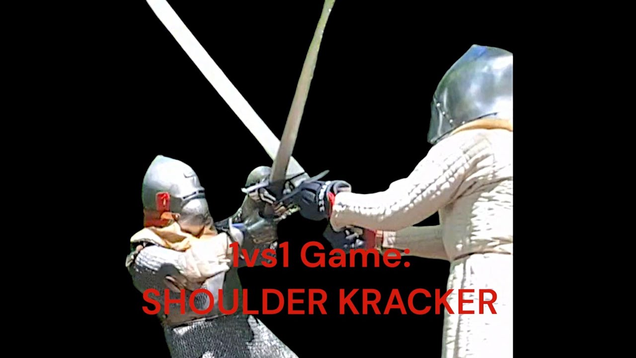 1 VS 1 Longsword sparring! HEMA Game: SHOULDER KRACKER!!