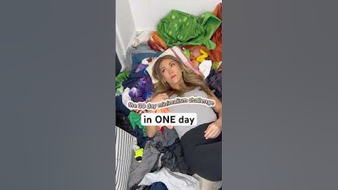 30 DAY MINIMALISM CHALLENGE in ONE DAY #decluttering #momlife