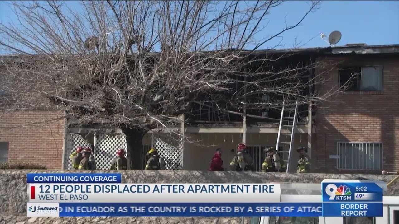12 people displaced after apartment fire - YouTube
