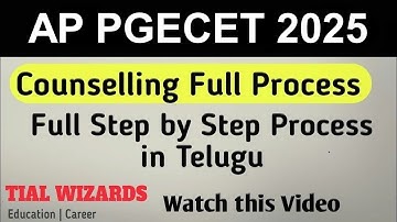 AP PGECET 2025 Counseling Process | AP PGECET Counselling Process | AP PGECET Counselling Documents