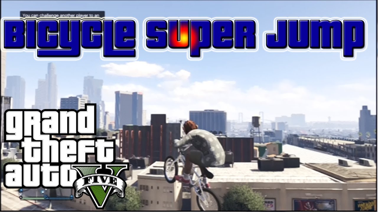 GTA 5: Bicycle Super Jump *Insane Super Jump* 