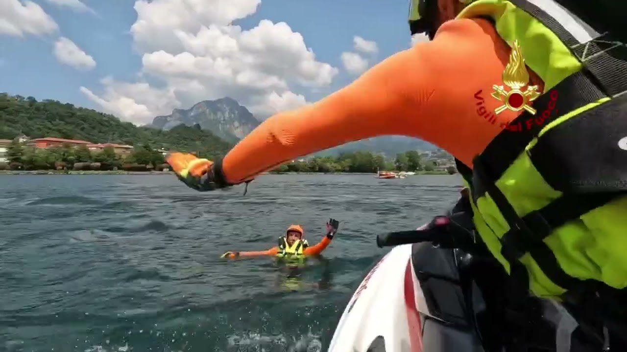 LECCO - SOCCORSO IN ACQUA, CORSO MOTO D'ACQUA