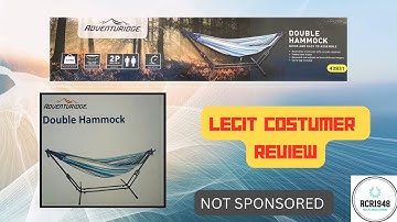 DOUBLE HAMMOCK WITH STAND BY ADVENTURIDGE  SOLD IN ALDI. REAL COSTUMER REVIEW #realcostumerreview