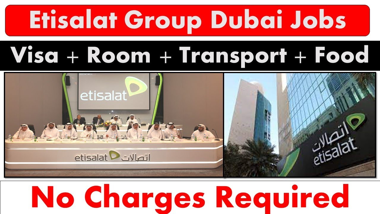 Etisalat Group Jobs In Dubai 2023 dubaijobs YouTube