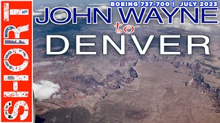John Wayne to Denver | Southwest Airlines | Boeing 737-700 | Short Full Flight Trip Report SNA DEN