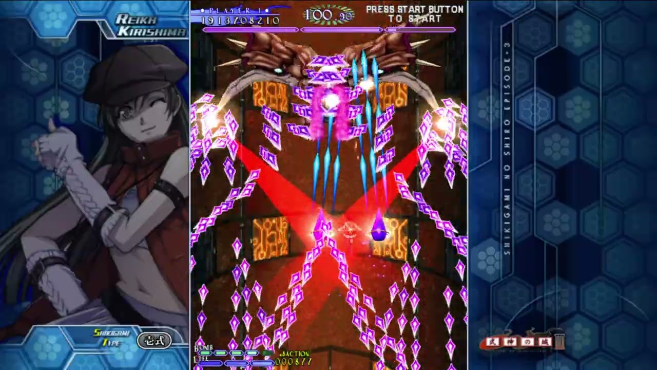 Xbox 360】式神の城Ⅲ - ARCADE 霧島零香 (壱式) 1CC CLASS SS 53 Bil