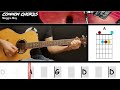 Maggie may  rod stewart  guitar lesson  common chords