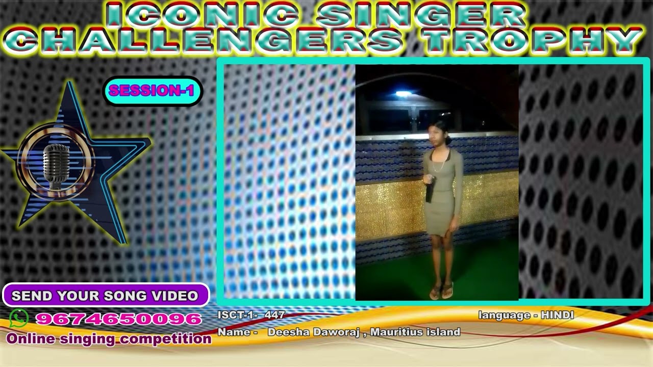 Deesha Daworaj - Iconic Singer Challengers Trophy Season 1 -Online Singing Competition.