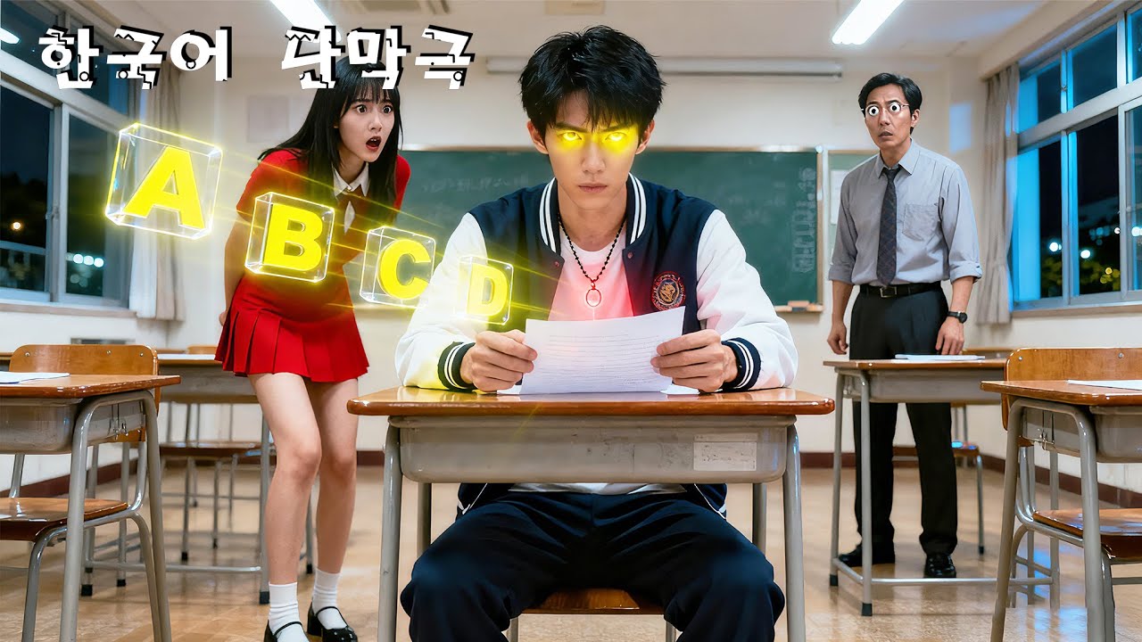 😱늘 무시당하던 불운한 남자, 신비한 목걸이로 투시안을 각성! 시험 만점에 모두가 충격—그는 숨은 천재였다!